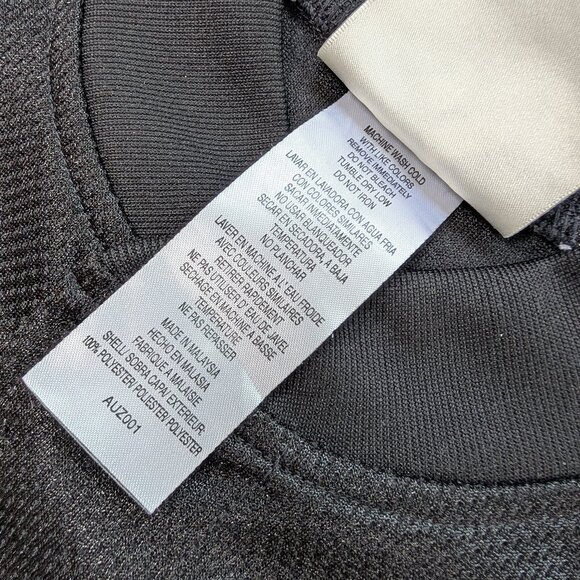 Adidas Y2K Throwback Button-up, black, T-Shirt Mens size LRG (rn#88387 ca#00411) - Picture 7 of 9